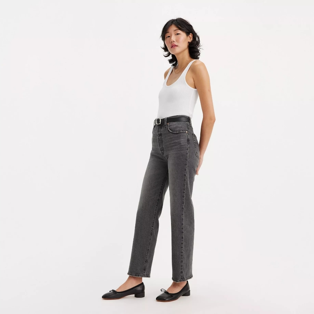 Levi's Ribcage Straight Leg Ankle Jeans - Picture 2 of 8